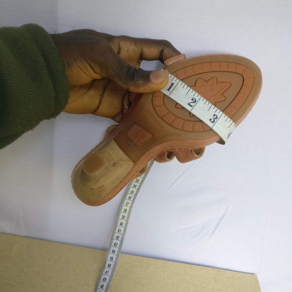 LeatherSandal BORN handcrafted 100%Leather Padded soft Heeled mule 9us/7uk - Picture 10 of 12